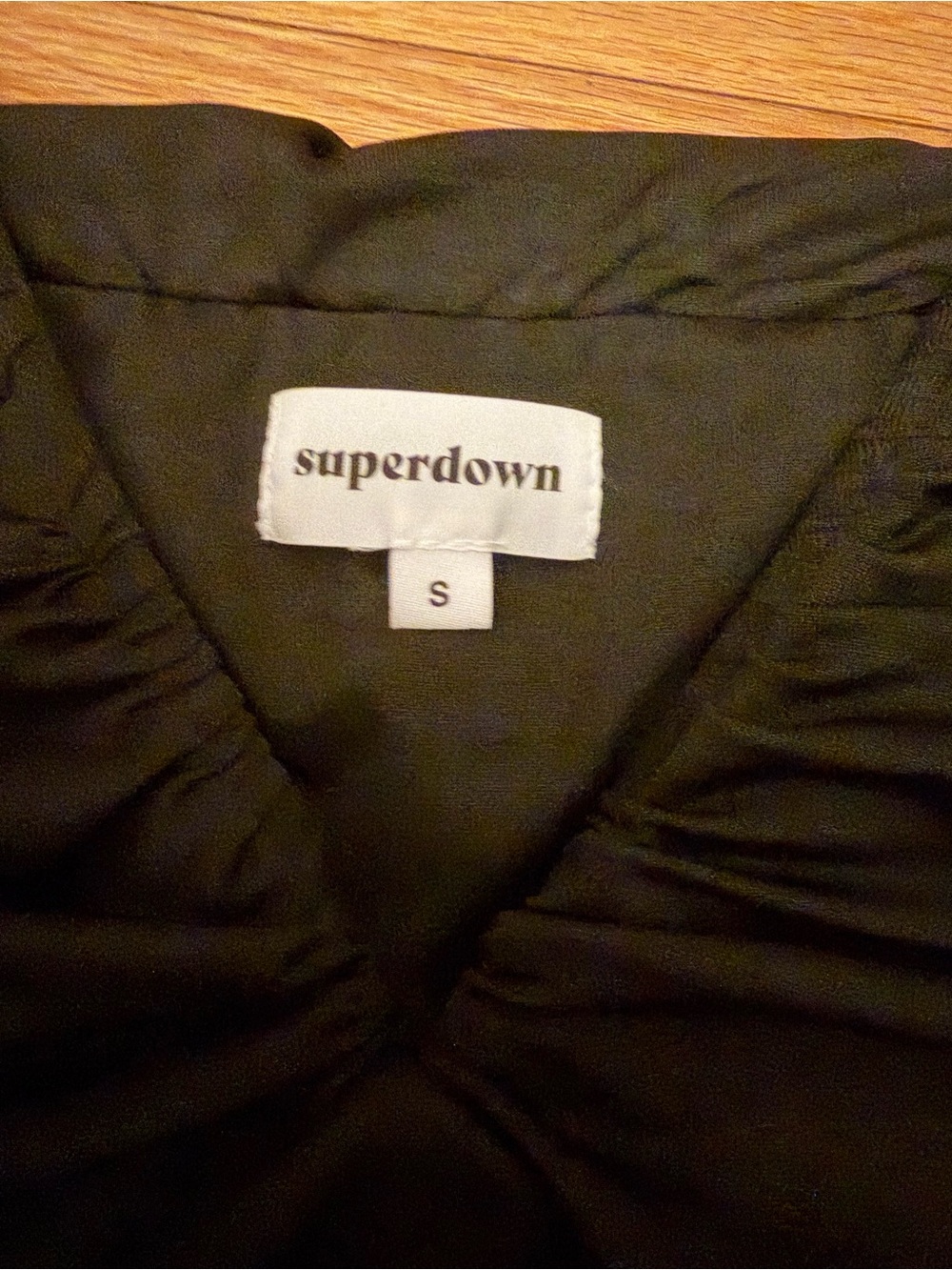 Superdown Black Ruched Off Shoulder Bodysuit - Picture 2 of 4